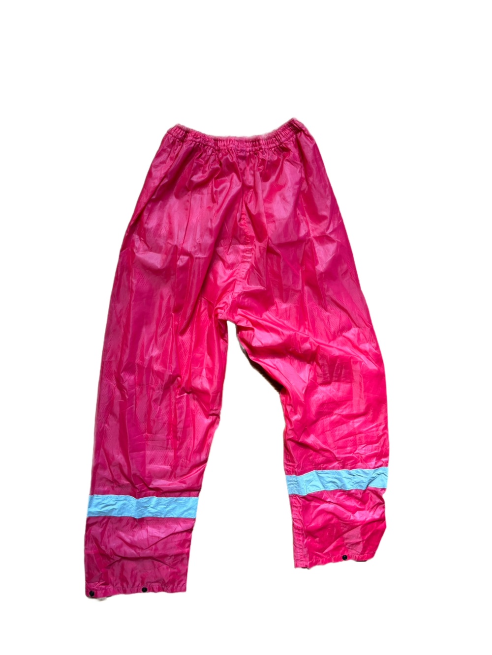 Pink reflective rain pants